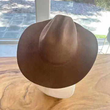Wool Cattleman Custom Burned Hat
