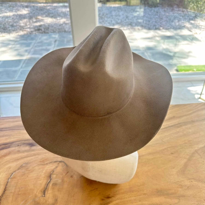 Wool Cattleman Custom Burned Hat