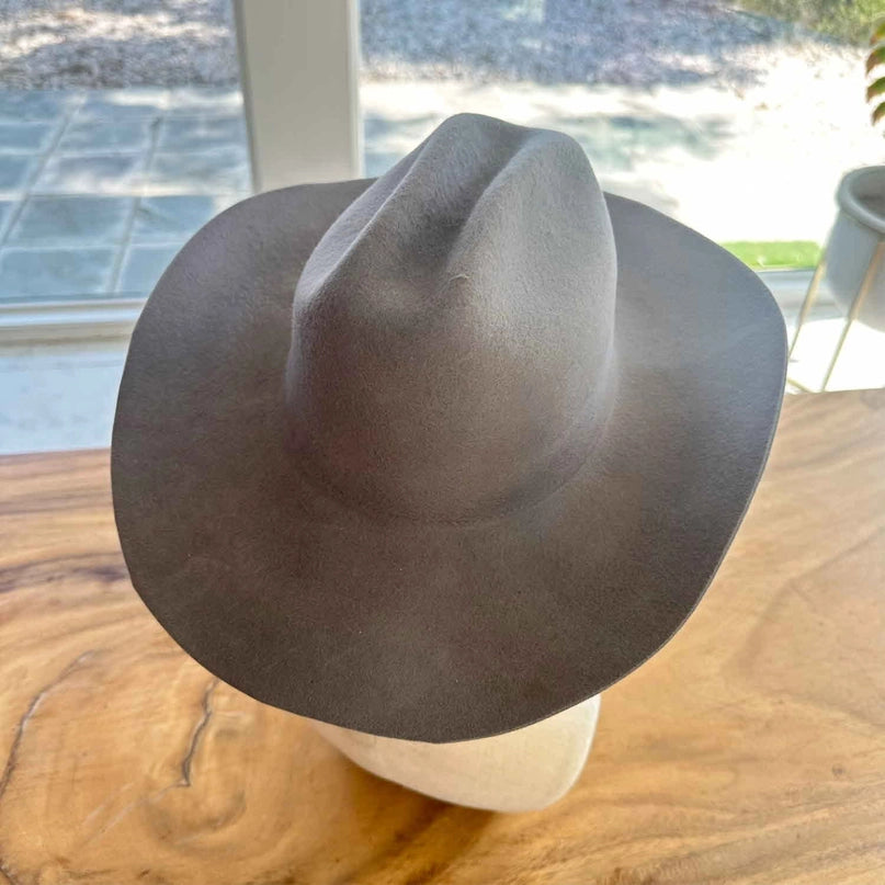 Wool Cattleman Custom Burned Hat