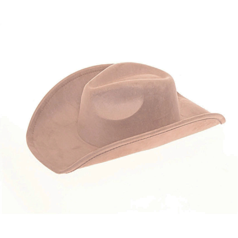 Vegan Suede Classic Cowboy Custom Burned Hat