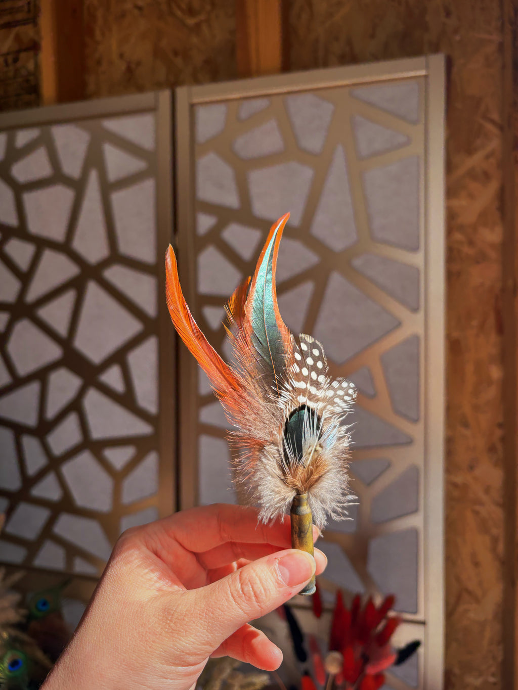 Feather & Floral Cluster