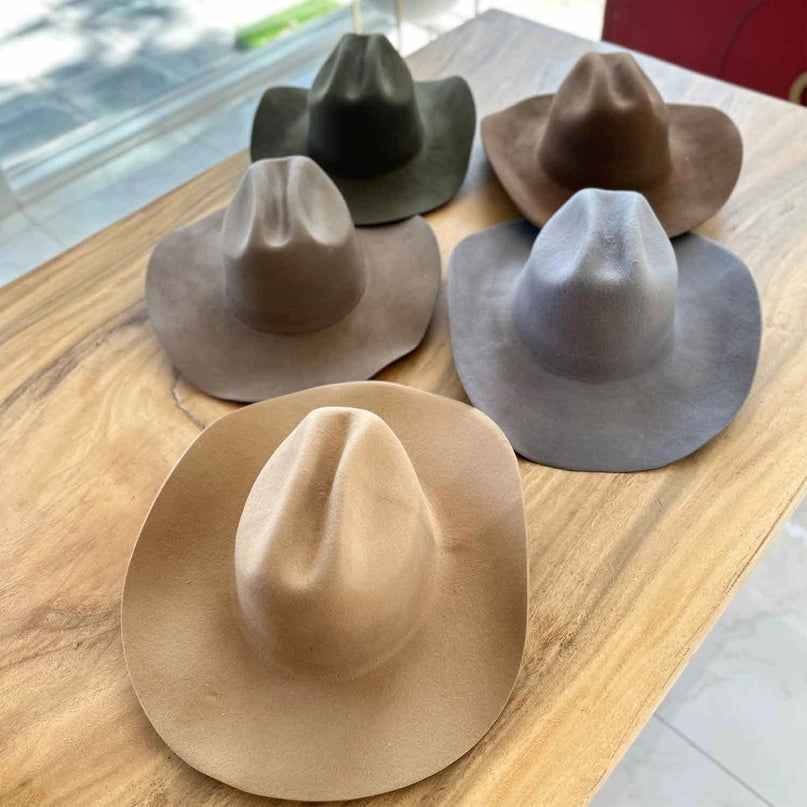 Wool Cattleman Custom Burned Hat