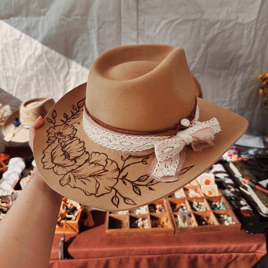 Wool Classic Cowboy Custom Burned Hat