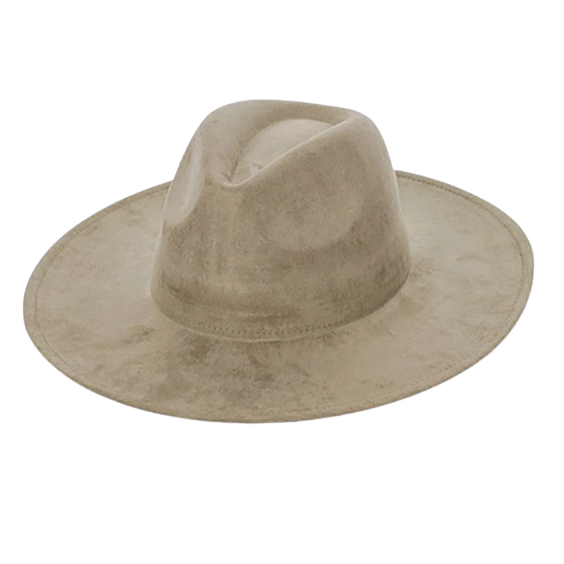 Vegan Suede Flat Brim Custom Burned Hat
