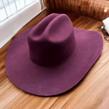 Wool Cattleman Custom Burned Hat