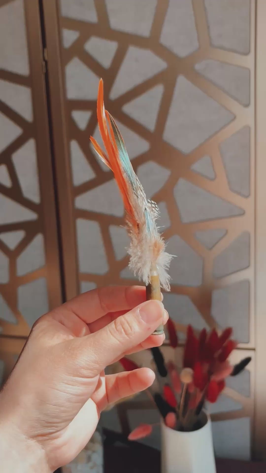 Feather & Floral Cluster